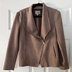 Kut from the Kloth Women's Faux Suede Carina Moto Jacket (M)